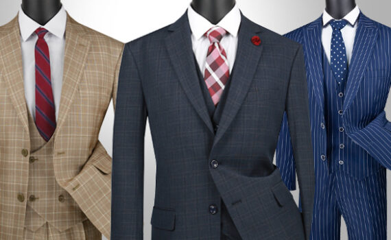 Different modern suits for men