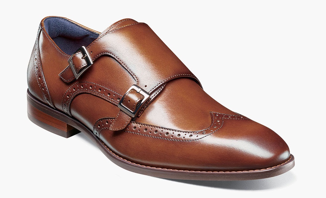 Stacy Adams double buckle dress shoe